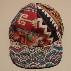 Colorful Tribal Patterned Hippie Cap